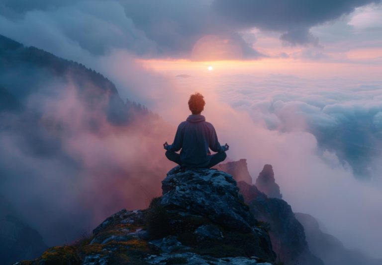 Early morning light - personal reflection during meditation near Reading