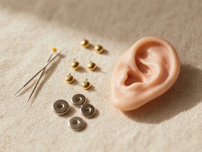 Professional auriculotherapy equipment and setup