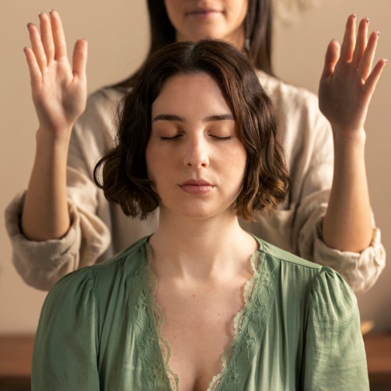Practitioner guiding quiet session - personalised reiki session near Windsor